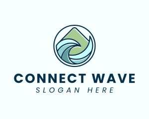 Natural Mountain Waves logo design