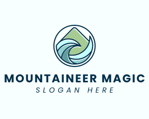 Natural Mountain Waves logo design