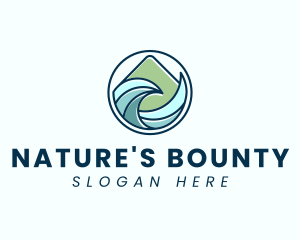 Natural Mountain Waves logo design