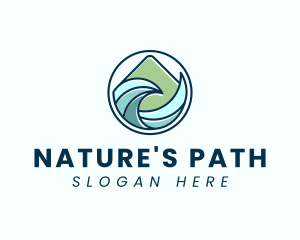 Natural Mountain Waves logo design