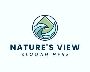 Natural Mountain Waves logo design