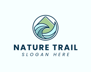 Natural Mountain Waves logo design