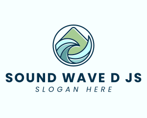 Natural Mountain Waves logo design