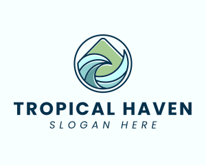 Natural Mountain Waves logo design