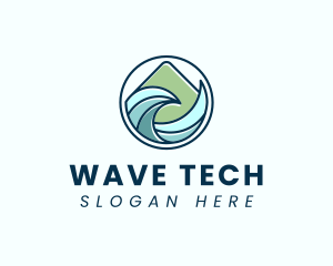 Natural Mountain Waves logo design