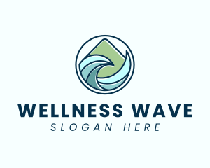 Natural Mountain Waves logo design