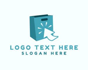 Online - Online Shopping Cursor logo design