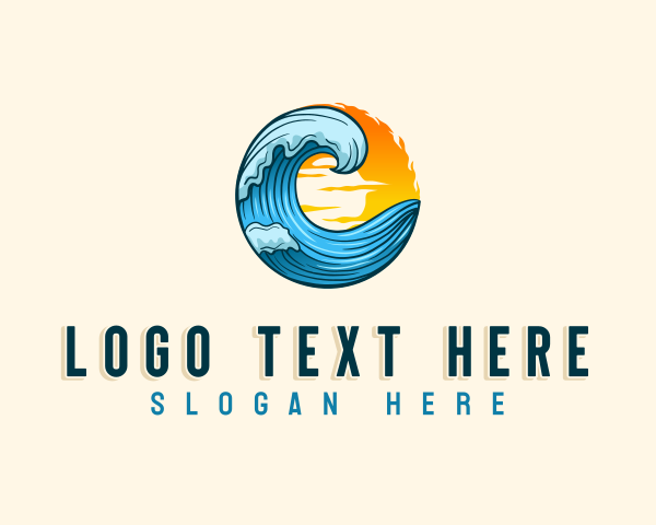 Ocean logo example 3