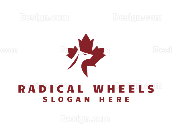 Maple Leaf Dog Logo