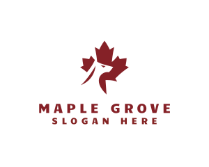 Maple Leaf Dog logo design