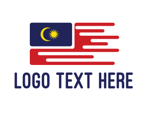 Flying Malaysian Flag logo