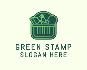 Green Healthy Grocery logo design