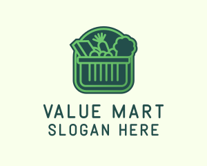 Green Healthy Grocery logo design
