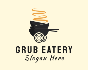 Hot Soup Bowl Delivery logo design