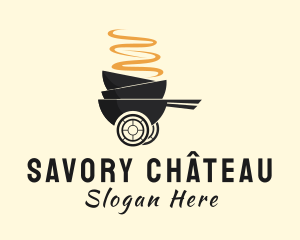 Hot Soup Bowl Delivery logo design