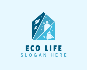 Home Eco Friendly Cleaner logo design