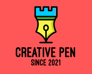 Rook Writing Pen  logo design