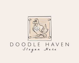 Animal Chicken Farm logo design