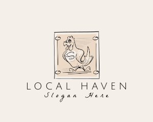 Animal Chicken Farm logo design