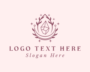 Crystal Gemstone Accessory logo design