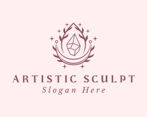 Crystal Gemstone Accessory logo design