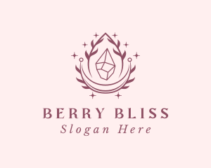 Crystal Gemstone Accessory logo design