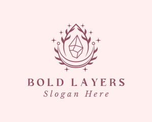 Crystal Gemstone Accessory logo design