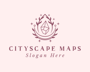 Crystal Gemstone Accessory logo design