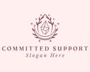 Crystal Gemstone Accessory logo design