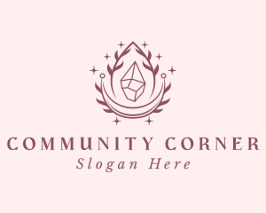 Crystal Gemstone Accessory logo design