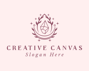 Crystal Gemstone Accessory logo design