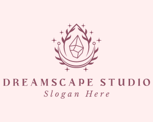 Crystal Gemstone Accessory logo design