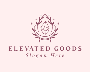 Crystal Gemstone Accessory logo design