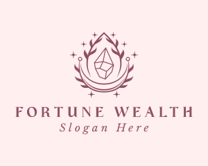 Crystal Gemstone Accessory logo design