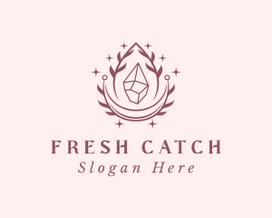 Crystal Gemstone Accessory logo design