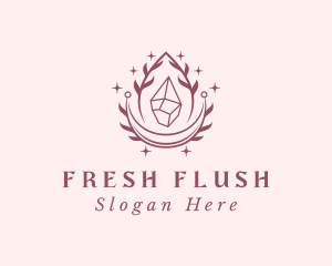 Crystal Gemstone Accessory logo design