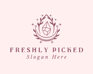 Crystal Gemstone Accessory logo design