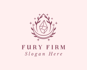 Crystal Gemstone Accessory logo design