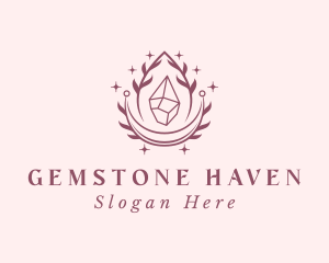 Crystal Gemstone Accessory logo design