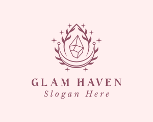 Crystal Gemstone Accessory logo design