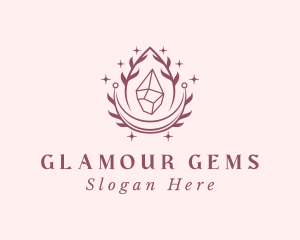 Crystal Gemstone Accessory logo design