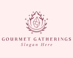 Crystal Gemstone Accessory logo design