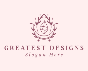 Crystal Gemstone Accessory logo design