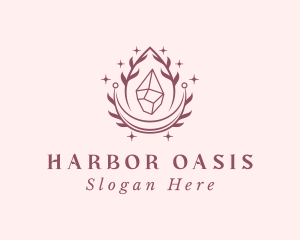 Crystal Gemstone Accessory logo design