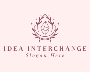 Crystal Gemstone Accessory logo design