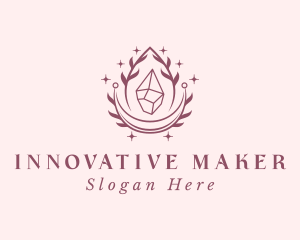 Crystal Gemstone Accessory logo design