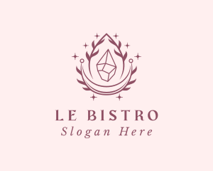 Crystal Gemstone Accessory logo design