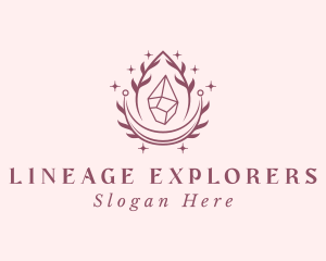 Crystal Gemstone Accessory logo design