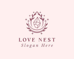 Crystal Gemstone Accessory logo design