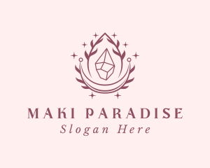 Crystal Gemstone Accessory logo design